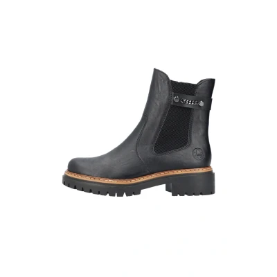 Afbeelding van Rieker 72690 Chelsea dameslaarzen, Zwart 00