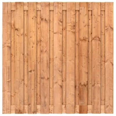 Afbeelding van Tuinscherm Zagora Red Class Wood 21 planks 180x180cm