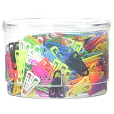Afbeelding van Laurel Plastiklips Paperclips, herbruikbaar, recyclebaar, 25 mm, 500 stuks