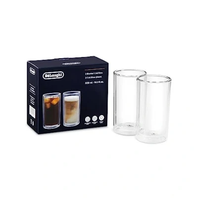 Afbeelding van De&#039;Longhi Cold Brew DLSC325 Thermoglas, dubbelwandig, vaatwasmachinebestendig, inhoud 300 ml, ideaal voor warme en koude dranken, 2 stuks