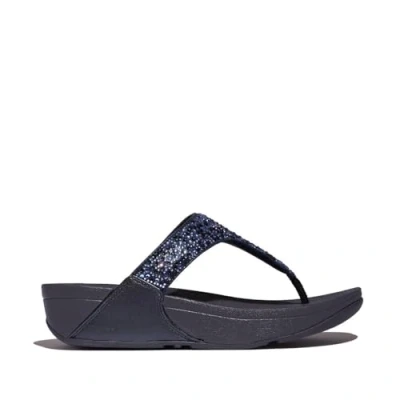 Afbeelding van FitFlop Lulu Crystal Mix Toe Post Sandals BLAUW Maat 42