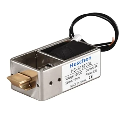 Afbeelding van Hechen JF S1670DL elektromagneet voor deuren met open frame, 12 V, 2 A, 40 N, 10 mm