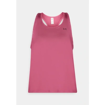 Afbeelding van Under Armour TECH Knockout Top, Dames, Maat: Large, Fuchsia dusk/dark maroon