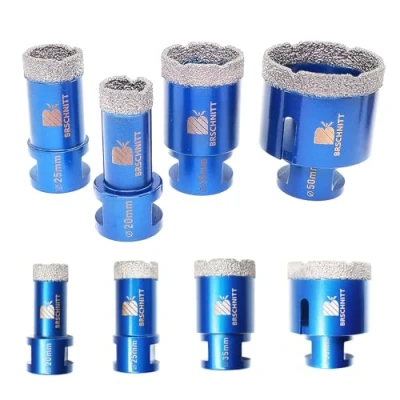 Afbeelding van BRSCHNITT Diamantboor 20/25/35/50 mm trepan, tegels met schroefdraad M14 voor droog boren van porselein, tegels, graniet, marmer (4 stuks)