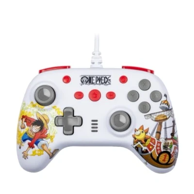 Afbeelding van One Piece Switch controller 3m kabel extra functies (wit)