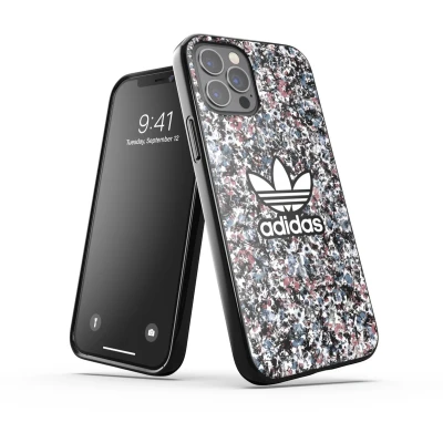 Afbeelding van adidas Snap case Belista Flower TPU hoesje voor iPhone 12 en Pro zwart