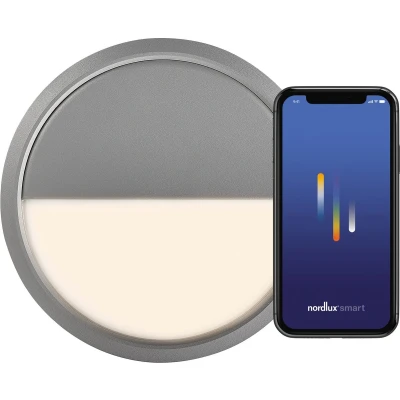 Afbeelding van Nordlux 2019016010 Ava Smart LED buitenlamp (plafond) 9.5 W Grijs