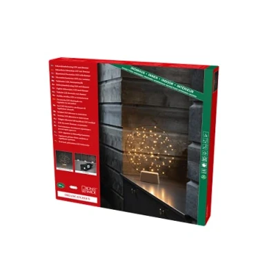 Afbeelding van kerstdecoratie Ronde met 100 micro LED&#039;s Kerstverlichting