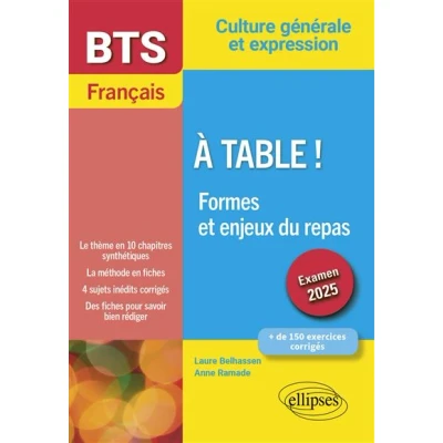 Image de BTS Français. Culture générale et expression. À table ! Formes enjeux du repas