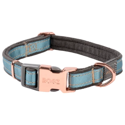 Afbeelding van Rogz Urban Halsband Turquoise&amp;Grijs&amp;Rosé Hondenhalsband M