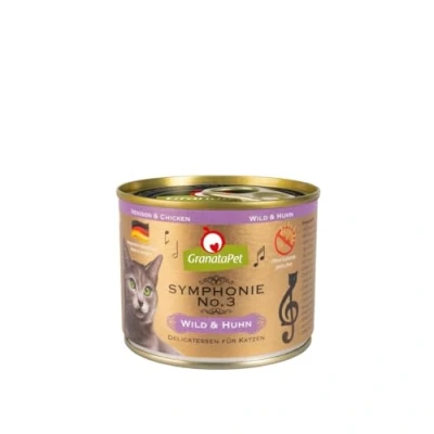 Afbeelding van 12x200g GranataPet Symphonie Wild &amp; Kip Kattenvoer