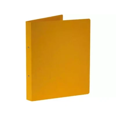 Afbeelding van Bronyl ringmap, voor ft A4, uit glanskarton, 2 ringen van 25 mm, geel ringmap