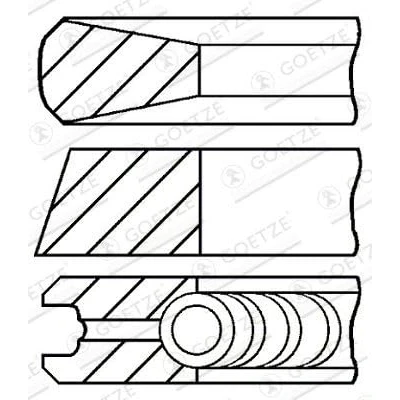 Afbeelding van Goetze Engine Zuigerveren 08 138008 00
