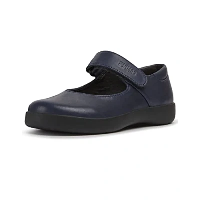 Afbeelding van Camper Spiral Comet Ballerina&#039;s met enkelbandjes voor kinderen, Maat: 30, Navy Leer