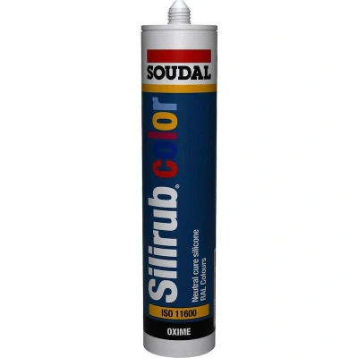 Afbeelding van SOUDAL Silirub Color neutrale silicone RAL 9010 Zuiver wit (Reinwit) (310 ml) 118401