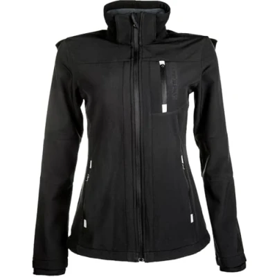 Afbeelding van HKM Softshelljack Sport Dames Zwart 176 Agradi.be