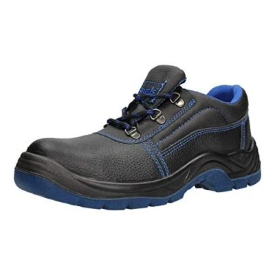 Afbeelding van FUZZIO Veiligheidsschoenen rijst heren werkschoenen beschermende schoenen veters, Blauw