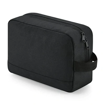 Afbeelding van BagBase Recycled Essentials Wash Bag BG277 Black