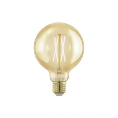 Afbeelding van EGLO Golden Age LED Lamp E27 Ø 9,5 cm Dimbaar 4W 1700K Amber