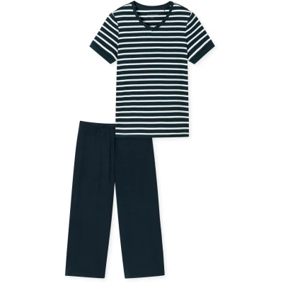 Afbeelding van Schiesser Pyjama 3/4 broek 804 maat 36 (36) Dames Volwassenen 100% katoen 181254