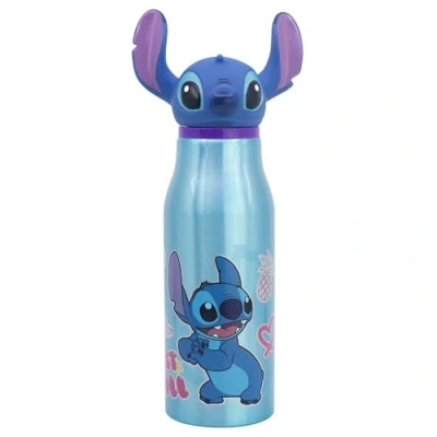 Image de BOUTEILLE RÉUTILISABLE EN ALUMINIUM AVEC FIGURINE 3D 690 ML STITCH DRAWING