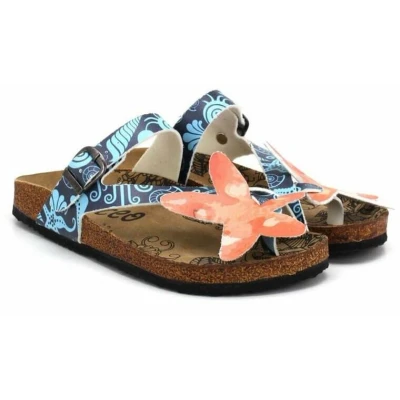 Afbeelding van Goby Starfish Splash Dames Slippers Vegan Handmade Maat 40
