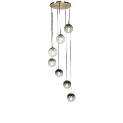 Afbeelding van QAZQA Smart hanglamp messing 7 lichts incl. Wifi ST64 Pallon