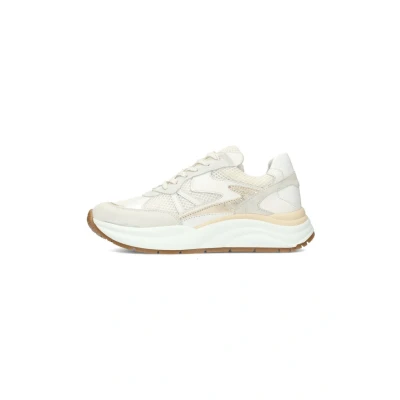 Afbeelding van PS Poelman Charu Sneakers laag, Dames, Maat: 36, White and beige combination Leer