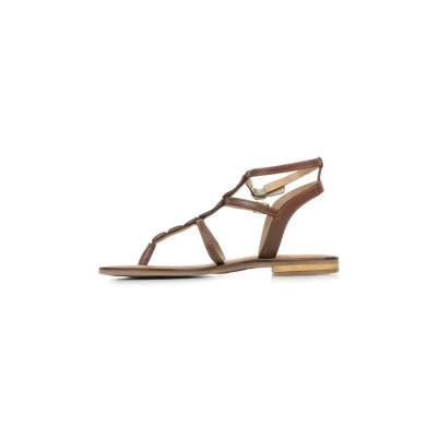 Afbeelding van Les Tropeziennes par M Belarbi Horelia Teensandalen, Dames, Maat: 37, Tan bronze Leer