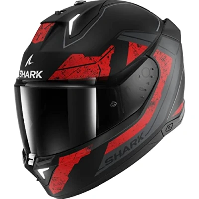 Afbeelding van Shark Skwal i3 Rhad Mat Black Chrom Red KUR 2XL Maat Helm