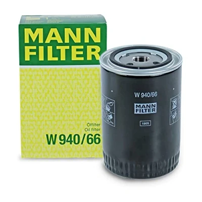 Image de MANN FILTER W 940/66 Filtre à huile VÉHICULE DE TOURISME + UTILITAIRES