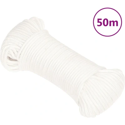 Afbeelding van VidaXL Boottouw 3 mm 50 m polypropyleen volwit