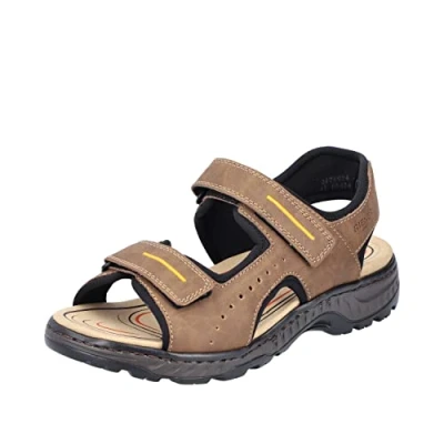 Afbeelding van Rieker Outdoorsandalen, Heren, Maat: 43, Braun Leer