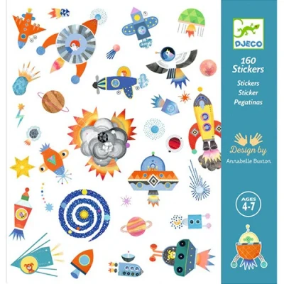 Afbeelding van Djeco stickers ruimte 160st