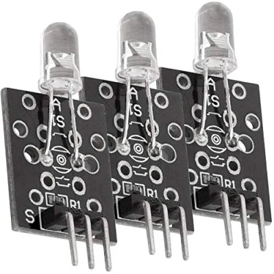 Afbeelding van AZDelivery 3 x KY 005 IR Infraroodzendontvangermodule compatibel met Arduino Inclusief E Book!