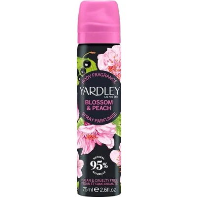 Afbeelding van Yardley Blossom &amp; Peach by London 77 ml Body Fragrance Spray