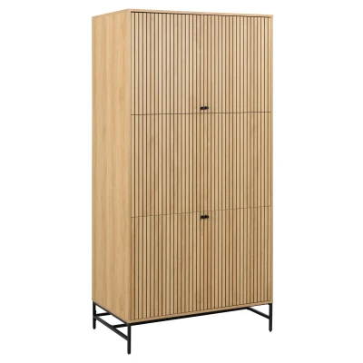 Afbeelding van Hjem Interiors Albany Eiken Kledingkast 4 Deuren