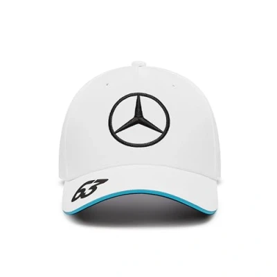 Afbeelding van Mercedes George Russel Trucker Cap Wit 2024