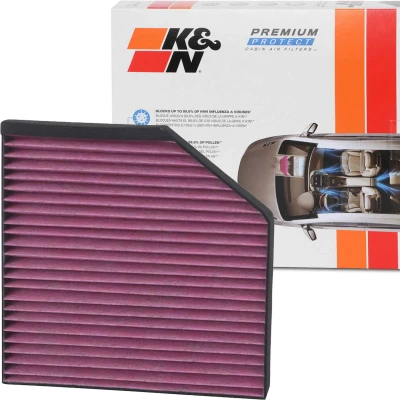 Afbeelding van K&amp;N Filters DVF5081 Interieurfilter Carbon filter 256 35 Vierkant AUDI: A6 C7 Avant, Saloon, A7 Sportback