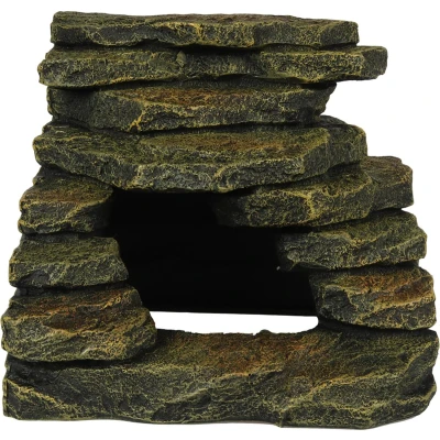 Afbeelding van Terra Della Aquariumdecoratie Reptielen Hoeksteen M 18,5x18,4x16cm 1st