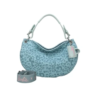 Afbeelding van Fritzi aus Preußen Schoudertas Bitzi11 Leo Silhouette Limited Barbie Hobo Bag Soft Mint Petrol