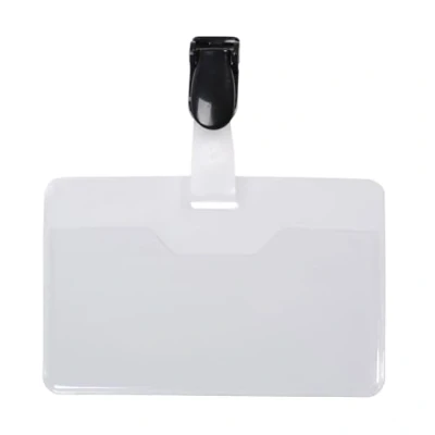 Afbeelding van Badge bezoekers met Clip 60x90 mm Visitekaart