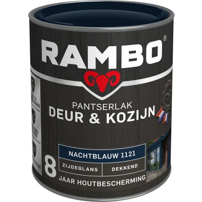 Afbeelding van Rambo Pantserlak Deur &amp; Kozijn Dekkend Zijdeglans Nachtblauw 1121