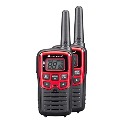 Image de Midland XT10 16 channels 446.00625446.09375 MHz talkie walkie Noir Rouge