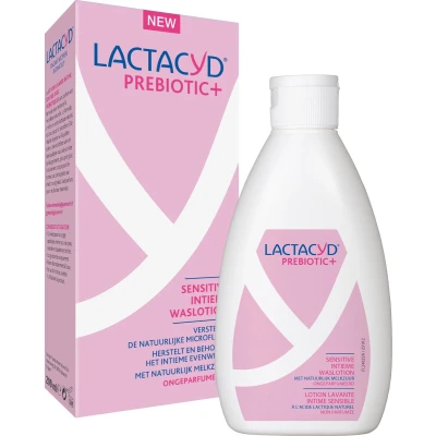 Afbeelding van Lactacyd Prebiotic+ Sensitive Intieme Waslotion Met Prebiotica 200 ml