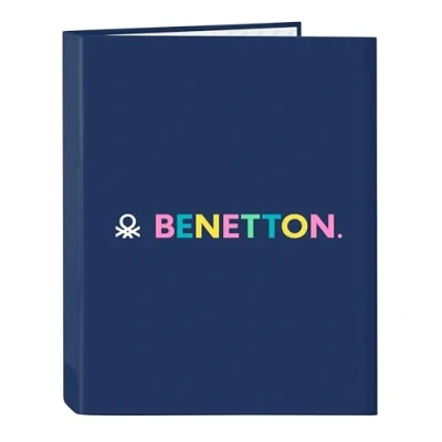 Afbeelding van Ringmap Benetton Cool Marineblauw A4 26.5 x 33 4 cm