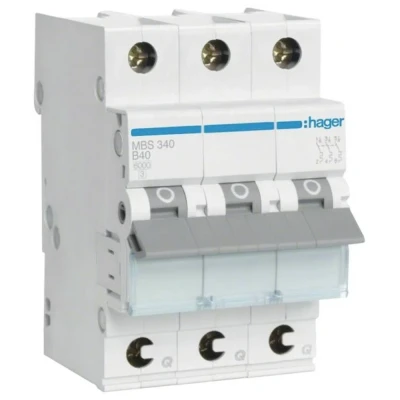 Afbeelding van Hager MBS340 Zekeringautomaat 3 polig 40 A 400 V