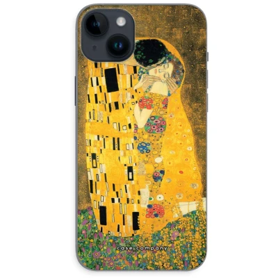 Afbeelding van Case Company® hoesje geschikt voor iPhone 14 Plus Der Kuss Soft Cover Telefoonhoesje Bescherming aan alle Kanten en Schermrand