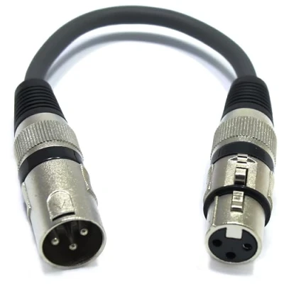 Afbeelding van VITALCO XLR mâle vers femelle 15cm Câble microphone Adpter 3 pôles