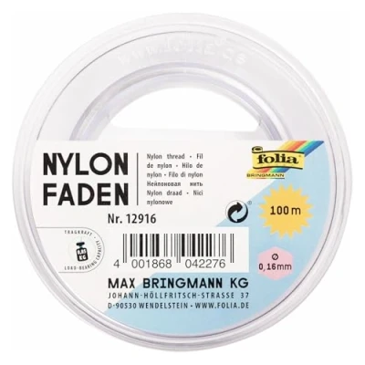 Afbeelding van Folia Nylon filament op spoel: transparante draad, zichtbaar, ideaal voor mobiele telefoons, sieraden, decoratie enz.